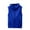 Blue, variant on AOOCHASLIY 2023 Men Fall Coat Fashion Men Sleeveless Hooded Waistcoat Slim Jacket Blouse Tops Shirt