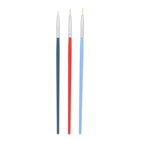 3Pcs Nail Art Liner Brush UV Gel Painting Nail Brush Pen Set For Manicure Nail Liner Tool