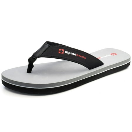 Alpine Swiss Mens Flip Flops Beach Sandals Lightweight EVA Sole Comfort