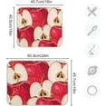 thumbnail image 3 of FREEAMG Dish Drying Mat Red Apples Microfiber Kitchen Dish Mat Super Absorbent Dish Drainer Mat Fast Drying Heat-resistant Drying Mat for Kitchen Counter, 16"x18", 3 of 7
