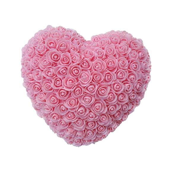 tredstone Heart Rose Flower Creative Preserved Flowers Girlfriend Women Wife for Gift Pink 23cm
