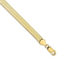 thumbnail image 5 of 14K Yellow Gold 5.5mm Silky Herringbone Chain, 5 of 6
