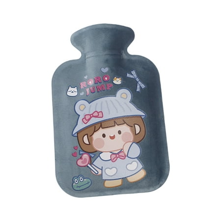 

VEAREAR Plumbing Hot Bag Layer Leak Proof Portable Heat Retention Thickened PVC Keep Warm Cute Cartoon Hot Water Bag for Winter Daily
