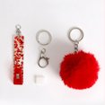 thumbnail image 3 of facefd Key Chain Ring Plush Ball Hanging Buckle Portable Keychain Holder Backpack Wallet Bag Decoration Keyring Pendant for Girls White, 3 of 9