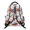 thumbnail image 2 of FUIALDOLG Waterproof Backpack for School Elementary School, Polyester Multi Pocket Bookbag, Horse Racing American Flag Pattern, 2 of 10