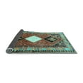 thumbnail image 2 of Ahgly Company Indoor Square Persian Light Blue Traditional Area Rugs, 5' Square, 2 of 4