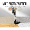 thumbnail image 3 of OVENTE Electric Bagless 3-in-1 Stick and Handheld Vacuum 400W Lightweight Multi-Surface Cleaner with Floor Brush & Crevice Nozzle Tool for Cleaning Hardwood, Carpet, Pet Hair, Kitchen, Car ST102BGD, 3 of 7