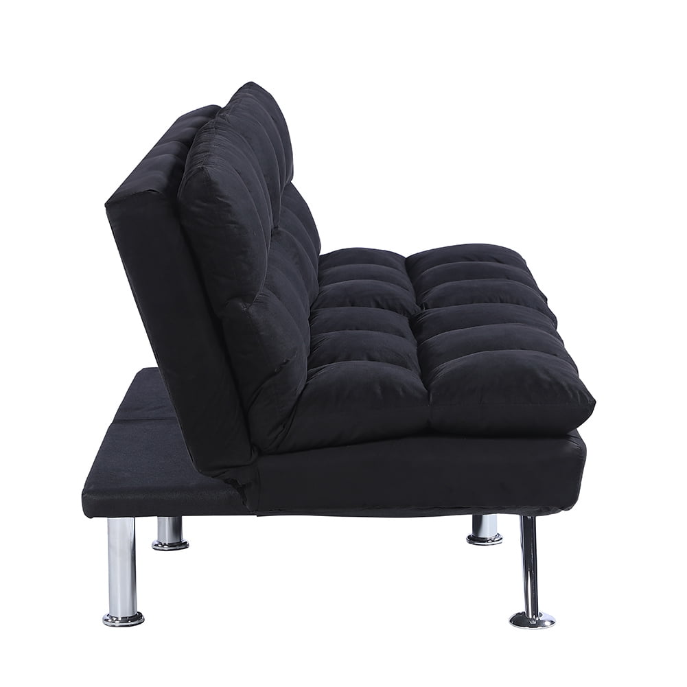 Kepooman Modern Futon Couch Convertible Loveseat Sleeper for Living Room, Twin Size, Black Kepooman Modern Futon Couch Convertible Loveseat Sleeper for Living Room, Twin Size, Black