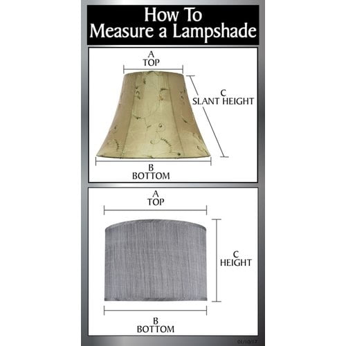 Aspen Creative Corporation 8 Tetoron Cotton Fabric Drum Lamp Shade Com Tetoron Cotton Fabric Drum Lamp Shade, How To Measure For New Lamp Shades