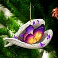 thumbnail image 5 of Memorial Ornament - Cute Sleeping-Wing Butterflys Hanging Ornament, 5 of 7