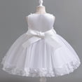 thumbnail image 4 of BYHONG Robe en Maille pour Enfants Robe Élégante Petite Fille Robe Blanche_003 6-7 Ans, 4 of 9