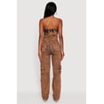 thumbnail image 4 of Women's Acid Wash Strapless Button Front Utility Jumpsuit, 4 of 4