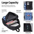 thumbnail image 4 of KLL Cute Shark for Backpack With Lunch Box,Casual Laptop Backpack Lunch Bag/Pencil Bag/Backpack Bookbag for Boys and Girls Backpack Set(3PCS), 4 of 7