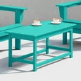 thumbnail image 2 of Westin Outdoor 35" Inch Adirondack Coffee Table for Patio Backyard UV Weather Resistant HDPE Plastic, Turquoise, 2 of 5