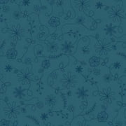 Blue Swirl Floral - Maywood Studio - Kimberbell - 10334M-B - Vintage Flora