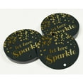 thumbnail image 3 of Inkdotpot Gold Foil Paper Hang Tags Let Love Sparkle Wedding Favor Tags 100 Pieces, 3 of 6