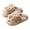 Khaki, variant on GobdXE Cute Cartoon Bunny Kids Fuzzy Slide Slippers Open Toe Warm Indoor House Slippers for Home Wear Size:8-9 Years