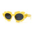 thumbnail image 3 of Womens Tropical Monstera Foliage Leaf Mod Cat Eye Sunglasses Yellow Black, 3 of 4