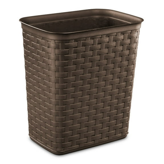 Sterilite Weave 3.4 Gallon Plastic Home & Office Wastebasket, (12 Pack)