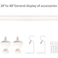 thumbnail image 2 of eTeckram 5/8" Single Curtain Rod with Royale Finials,Weathered White,28‘’-48‘’, 2 of 6