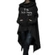 thumbnail image 1 of Gibobby Mujeres sudadera con capucha suéter Sudaderas con capucha estampadas con letras de manga larga para mujer, suéter largo con cordón, blusa con bolsillo （Negro， L), 1 of 5