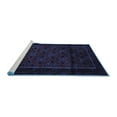 thumbnail image 2 of Ahgly Company Machine Washable Indoor Rectangle Southwestern Blue Country Area Rugs, 5' x 8', 2 of 4