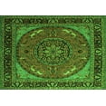 thumbnail image 1 of Ahgly Company Indoor Rectangle Medallion Green Traditional Area Rugs, 2' x 4', 1 of 1
