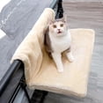 thumbnail image 4 of Cat Pet Animal Hanging Radiator Bed Warm Plush Basket Cradle Hammock- Metal Iron Frame Cat Radiator Bed Gray, 4 of 7