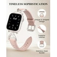 thumbnail image 2 of TOYOUTHS Slim Leather Compatible with Apple Watch Band for Women 38/40/41/42/44/45/46/49mm , Premium Leather Strap with A-Shape Metal Buckle for iWatch Series 10 9 8 7 6 5 4 3 2 1 SE Ultra 1/2, 2 of 6