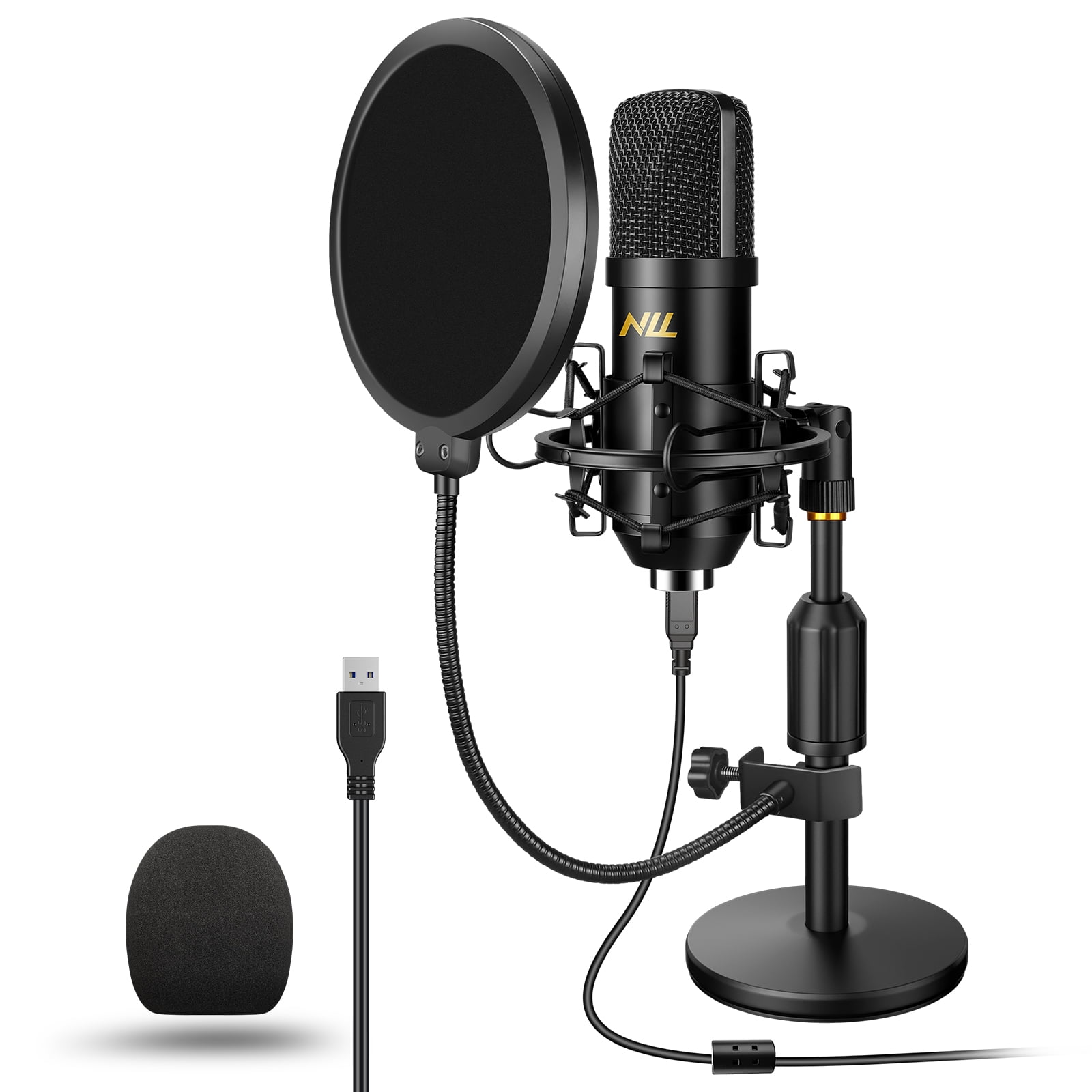 Buy USB Microphone Studio Recording Mic Kit,192KHz/24bits NLL Condenser