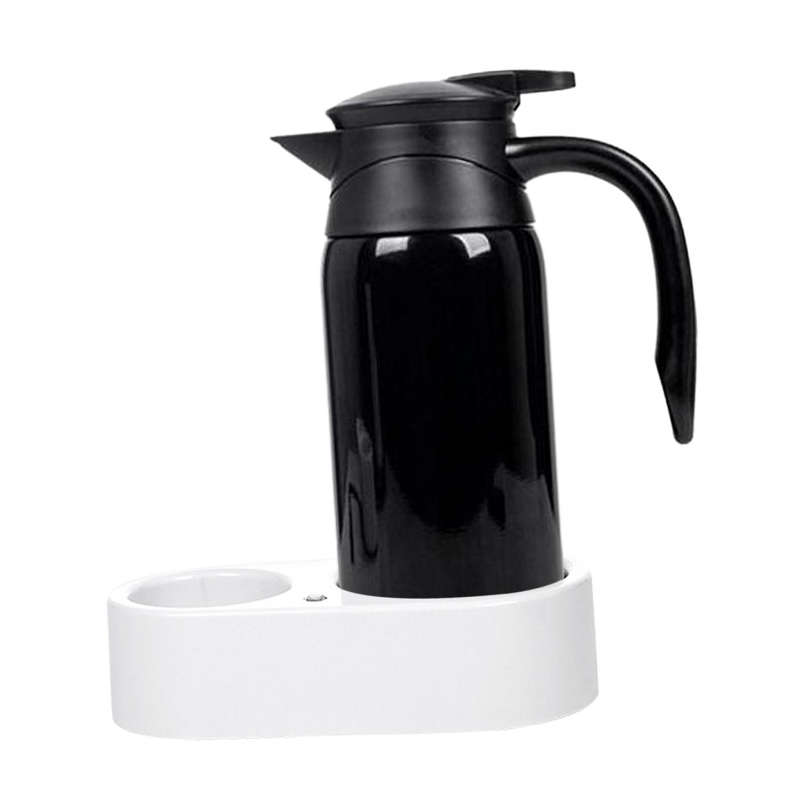 Wzmzjy 12V 24V 800ml Car Kettle Electric Kettle Stainless Steel Multi-Purpose Portable Black Kettle