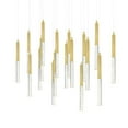 thumbnail image 5 of CWI Lighting Dragonswatch Integrated LED Satin Gold Chandelier, 5 of 6