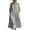 Gray, variant on Bxsruta Womens Midi Dress Casual Button Down Shirt Dress 3/4 Sleeve Collared Flowy Dresses