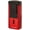 Anodized Red & Polished Black, variant on Lotus Duke V Cigar Lighter with Triple Pinpoint Wind-Resistant Torch Flames, Single Action Ignition, Integrated V-Cut Cutter, Tinted Fuel Level Window