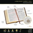 thumbnail image 3 of KJV Holy Bible, Compact Large Print Faux Leather Red Letter Edition - Ribbon Marker, King James Version, Medium Brown, 3 of 7