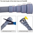 thumbnail image 3 of Washing Machine Drain Hose Extension Kit, Universal Fit All Drain Hose, 6.9 Feet, 3 of 5