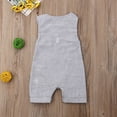 thumbnail image 5 of Kids Newborn Baby Boy Girl Romper Bodysuit Sunsuit Summer Outfit Set Clothes Gray 3-6 Months, 5 of 6
