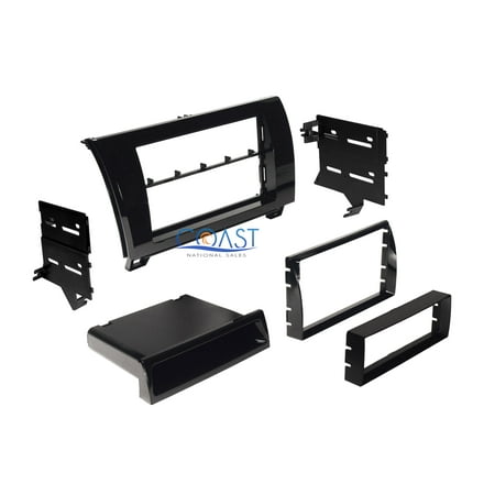 Car Radio Stereo Single Double Din Dash Kit for 2007-2013 Toyota Tundra (Best Looking Car Stereo)