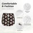 thumbnail image 6 of Picia colorful Skull dog flower Pattern Women's 2 in 1 Athletic Running Shorts High Waisted Workout Casual Gym Sweat Shorts with Comfy Liner Zipper Pockets-X-Large, 6 of 9