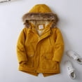thumbnail image 1 of AAMILIFE Boy's Thick Cotton Padded Parka Jacket Hooded Fleece Coat, 1 of 7