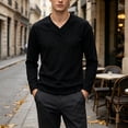 thumbnail image 2 of HOOMEUMY Men's Casual Long Sleeve Shirt for Every Event with Solid Color Options and Comfortable Fitted, 2 of 5