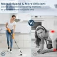 thumbnail image 3 of Aixiqee Electric Spin Scrubber, 400RPM Cordless Power Scrubber with 9 Replaceable Heads, 2x2500mAh Battery & 3H Fast Charge, Adjustable Extension Handle Shower Cleaning Brush for Bathroom Tub Tile Fl, 3 of 9