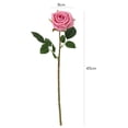 thumbnail image 6 of 1 Branch Artificial Flower Fresh-keeping Artistic Bright-colored Romantic Faux Silk Rose Flower Stem Party Decor, 6 of 7