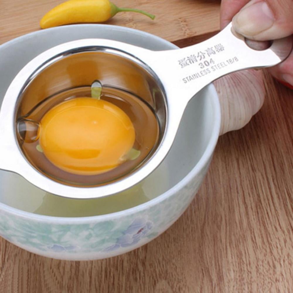 Stainless Steel Egg White Separator and Egg Yolk Separator Egg Divider Egg Separator Egg Strainer Spoon Filter Kitchen Baking Tools 