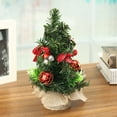thumbnail image 1 of Mini Christmas Tree Decoration 20cm Desk Top Decorated With Balls & Baubles Ornaments Decorations, 1 of 6