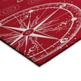thumbnail image 3 of Addison Rugs Indoor/Outdoor Harpswell Lighthouse Washable Rug 8' x 8' Round - Red, 3 of 5