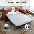 thumbnail image 4 of Puremind Pull Out Sofa Bed with Mattress, Queen Size Sleeper Sofa with Pull Out Couch for Apartments/Small Space, Cognac Tan, 4 of 5