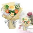thumbnail image 2 of Boquet Flower Mini Rose Bouquet Valentines Bouquet Valentines Artificial Flowers Fake Bouquet Valentines Flowers Artificial Valentine's Day Flowers Soap Flowers, 2 of 8
