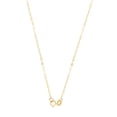 thumbnail image 3 of Brilliance Fine Jewelry Women's 10kt Gold Puff Heart Necklace, 17", 3 of 5