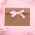 thumbnail image 4 of BESTYASH 50Pcs Kraft Paper Envelopes with Ribbon Bow for Birthday Party and Holiday Cards, 4 of 7